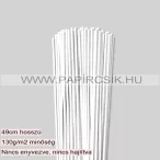 Hârtie quilling, Alb pur, 3 mm. (100 buc., 49 cm)