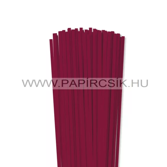 Hârtie quilling, Bordo (culoarea vinului), 5mm. (100 buc., 49cm)
