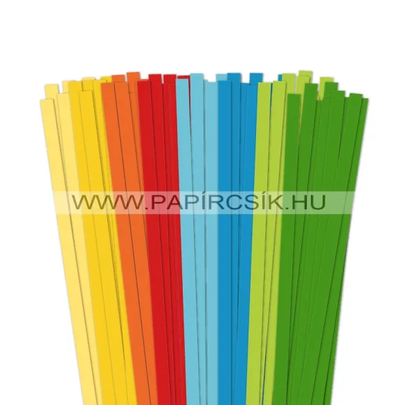 Pachet VII. pentru începători hârtie quilling de 10 mm (8 x 10 buc., 49 cm)