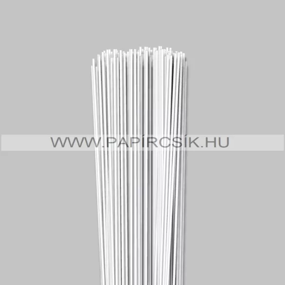 Fehér (Hófehér), 2mm-es quilling papírcsík (120db, 49cm)