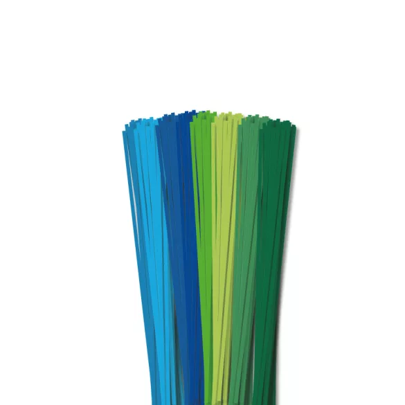 Pachet III. pentru începători hârtie quilling de 2 mm (8 x 20 buc., 49 cm)