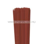 Vörösesbarna, 3mm-es quilling papírcsík (100 db, 49cm)