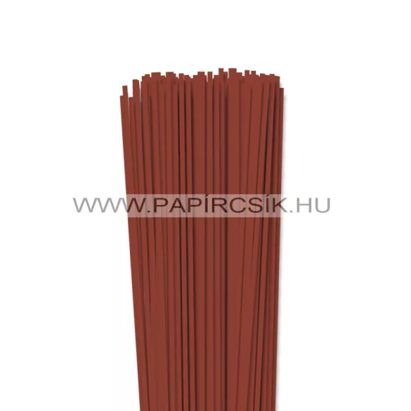 Vörösesbarna, 3mm-es quilling papírcsík (100 db, 49cm)