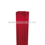 Piros METÁL, 3mm-es quilling papírcsík (100 db, 49cm)