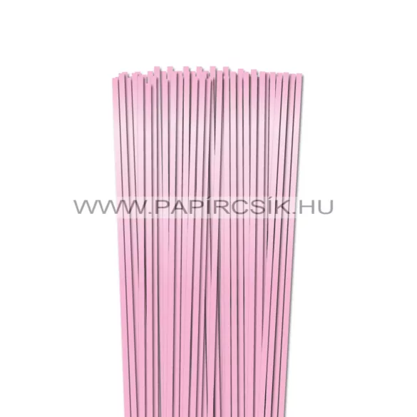 Rózsaszín METÁL, 5mm-es quilling papírcsík (100db, 49cm)