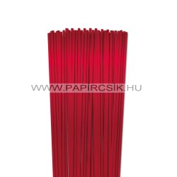 Piros METÁL, 5mm-es quilling papírcsík (100db, 49cm)