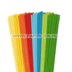   Pachet VII. pentru începători hârtie quilling de 6 mm (8 x 20 buc., 49 cm)