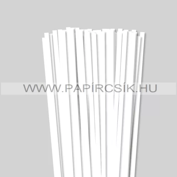 Hârtie quilling, Alb pur, 7 mm. (80 buc., 49 cm)