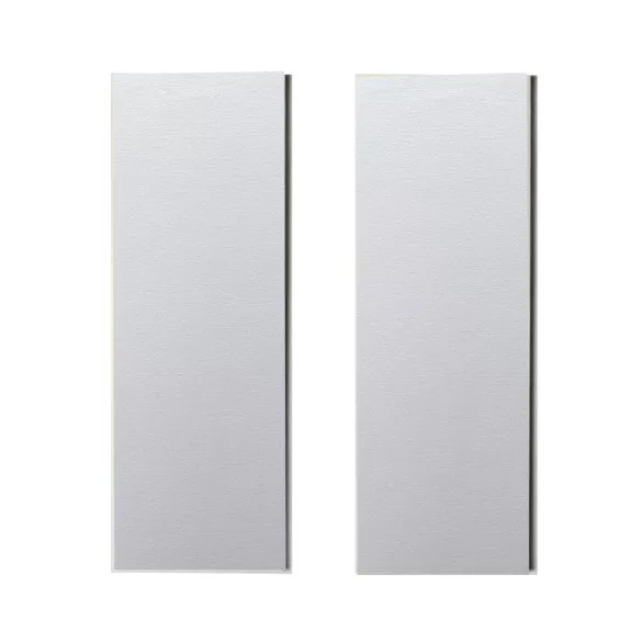 Dekorálható falikép alap, EZÜST METÁL színben (2 db,  11 cm x 32 cm) 