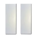 Dekorálható falikép alap, EZÜST METÁL színben (2 db,  11 cm x 32 cm) 