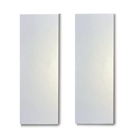 Dekorálható falikép alap, EZÜST METÁL színben (2 db,  11 cm x 32 cm) 