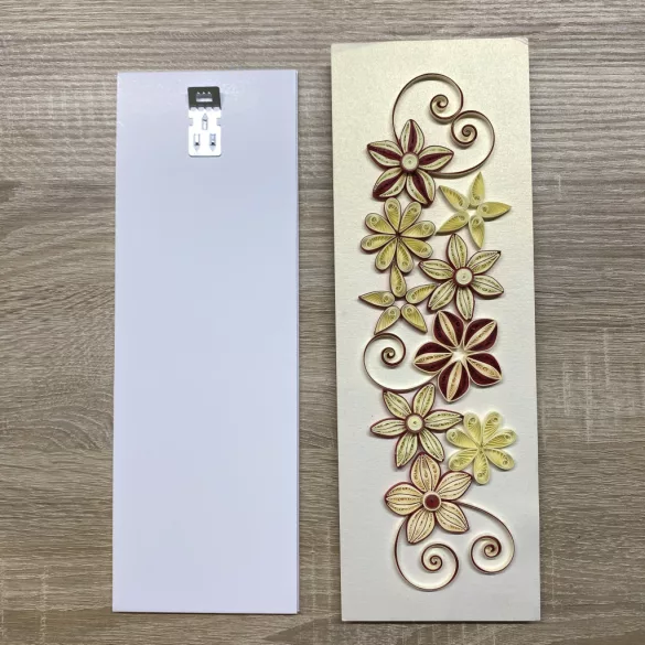 Dekorálható falikép alap, EZÜST METÁL színben (2 db,  11 cm x 32 cm) 