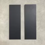   Dekorálható falikép alap, fekete (METÁL) színben (2 db,  11 cm x 32 cm) 