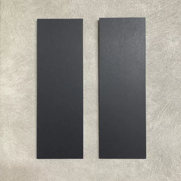 Dekorálható falikép alap, fekete (METÁL) színben (2 db,  11 cm x 32 cm) 