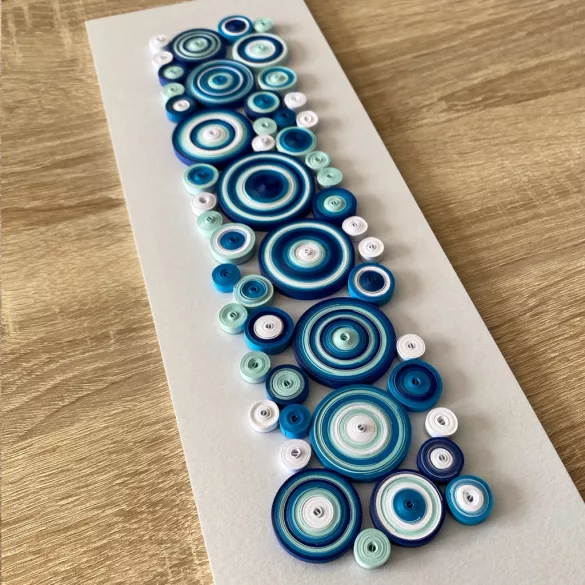 Dekorálható falikép alap, MATT FEHÉR színben (2 db,  11 cm x 32 cm) 