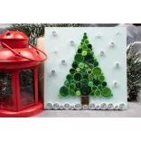 Brad - model pt. tehnica quilling (benzi – 60 buc. descriere și instrumente)