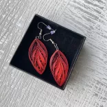 Cercei 3. - Model quilling (100 benzi, piese pentru cercei 20 buc./10 perechi pentru model,  descriere,  unelte)