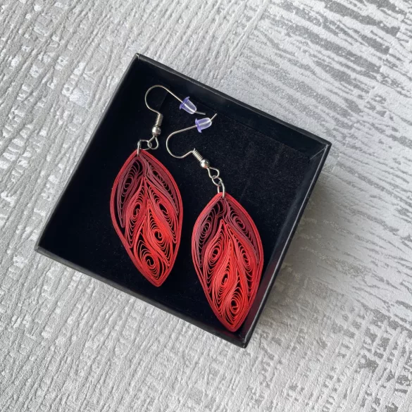 Cercei 3. - Model quilling (100 benzi, piese pentru cercei 20 buc./10 perechi, cu descriere, modele și imagini)