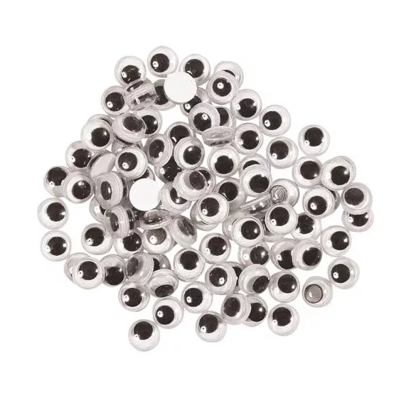 Ochi mobili, rotund, 4 mm (50 buc.)