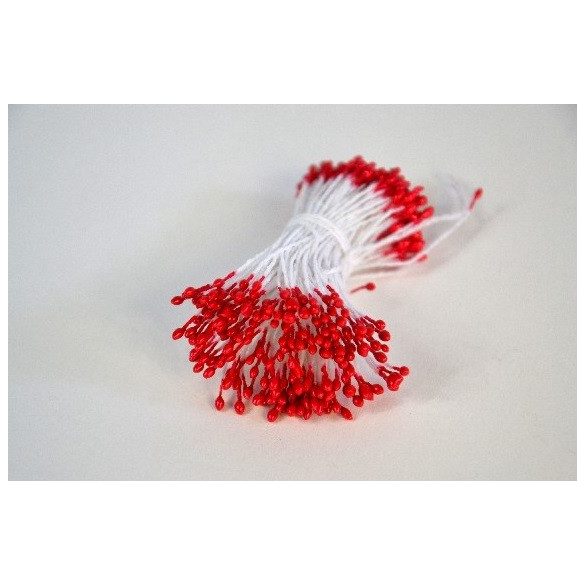 Pistil de floare (Roșu, 1mm, 50buc.)