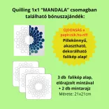 Quilling 1x1 - Mandala - Tanfolyam Alapanyagokkal