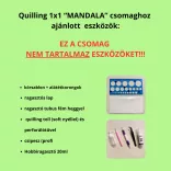 Quilling 1x1 - Mandala - Tanfolyam Alapanyagokkal